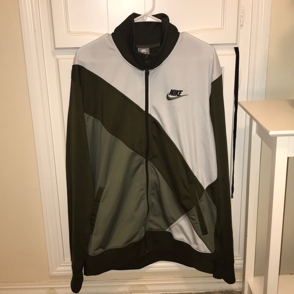 Nike Sweater Army Green Brown Gray Size XXL Unisex